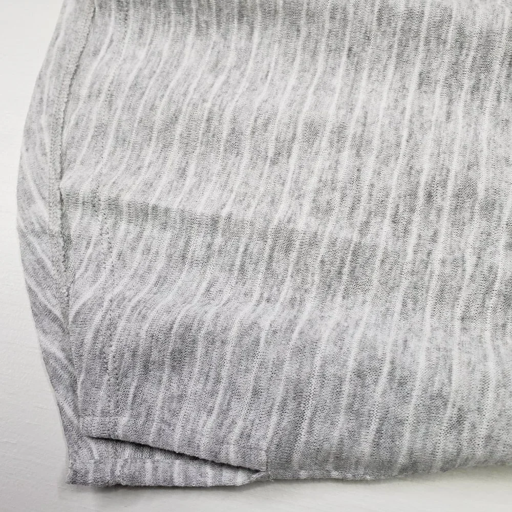 Athleta Breezy Tank Grey Marled Stripe Sleeveless XS‎ Top - Picture 6 of 8